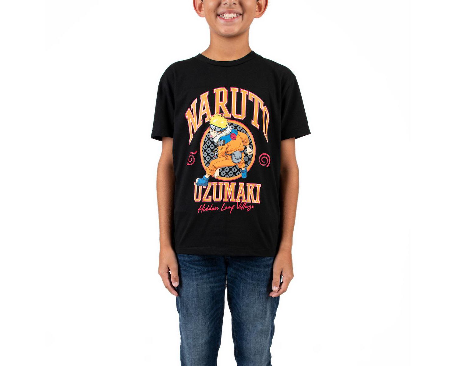 Little Boys Uzumaki Crew Neck Short Sleeve 4pk Tees-Small