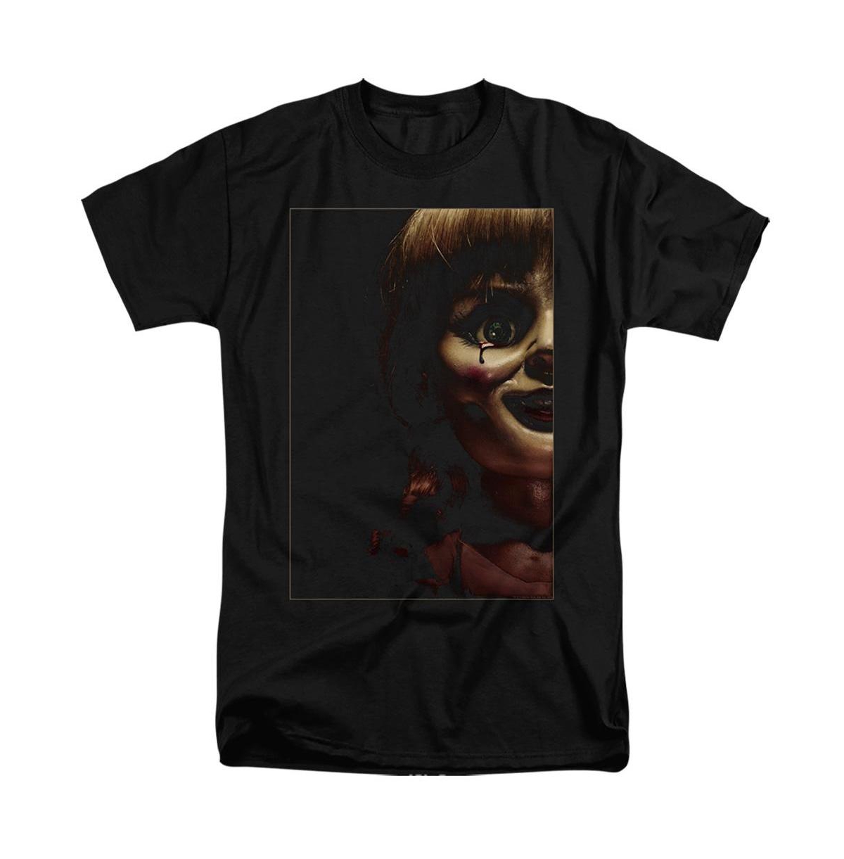 Mens Doll Tear Short Sleeve Adult Tall Tee / T-Shirt - Black