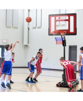 Basketball Hoop with 5-10 Feet Adjustable Height for Indoor Outdoor