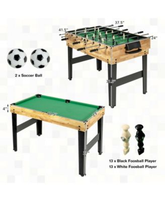 10-in-1 Multi Combo Game Table Set for Home