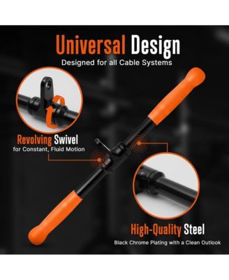 LAT Straight Pulldown Bar with Knurled Handle for Cable Machines