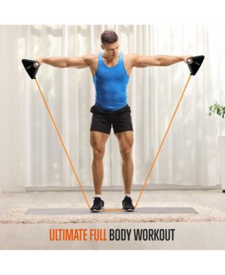 Multi-Function Push-Up Rack with Resistance Bands for Home Workouts