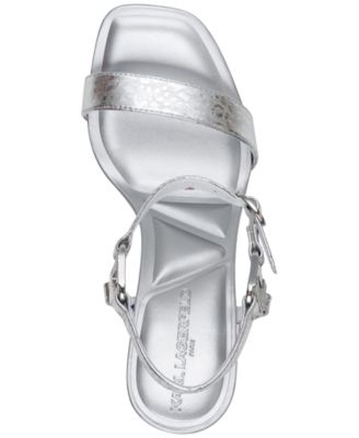 Cybil High-Heel Square-Toe Sandals