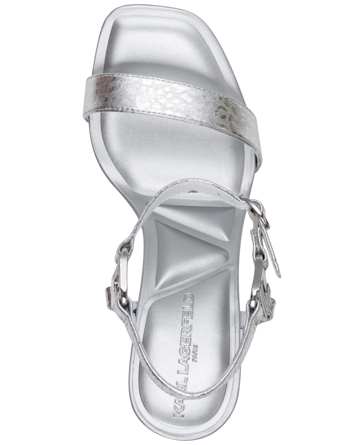 Karl Lagerfeld Women's Cybil High-heel Sandals In Silver