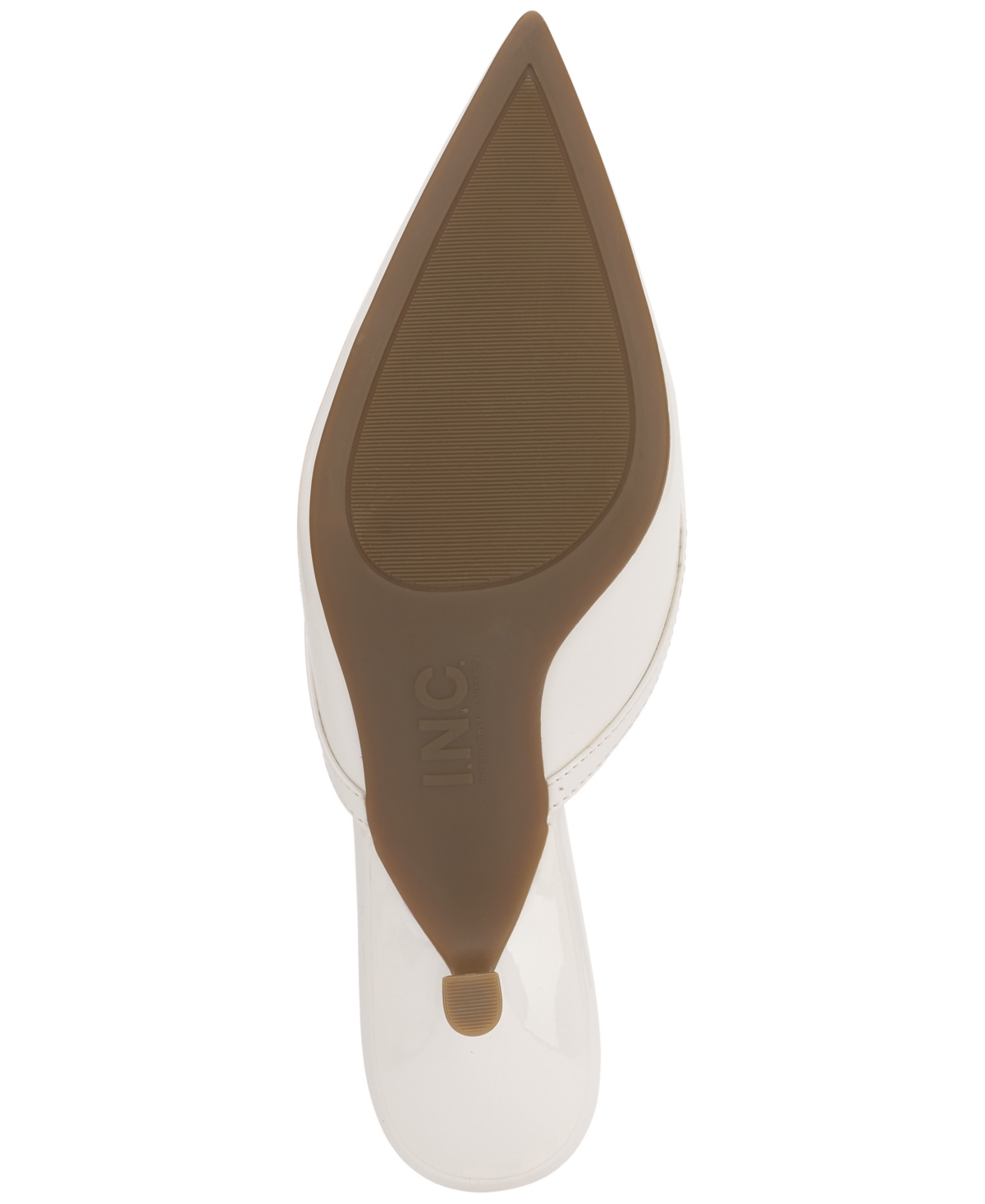 Inc International Concepts Women's Caetti Pointed Toe Heeled Mules, Exclusively At Macy's In White Patent