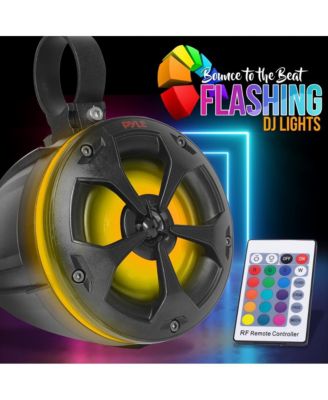 Waterproof Off-Road Speakers, 800 Watt PowerSport System, RGB Lights