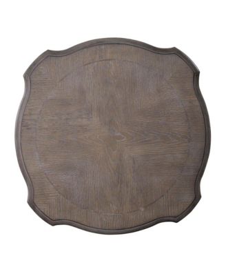 Liberty 1-Pc Wood Pedestal Base Distressed Round Accent Table