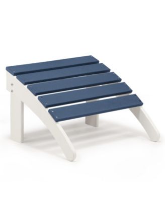 Outdoor Adirondack Ottoman - Weather-Resistant HDPE Patio Footrest for Ultimate Relaxation