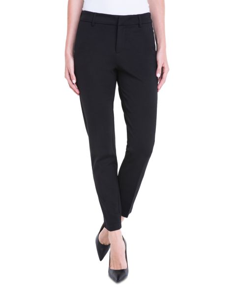 Женские брюки Liverpool Los Angeles Petite Kelsey Straight, цвет: Чёрный