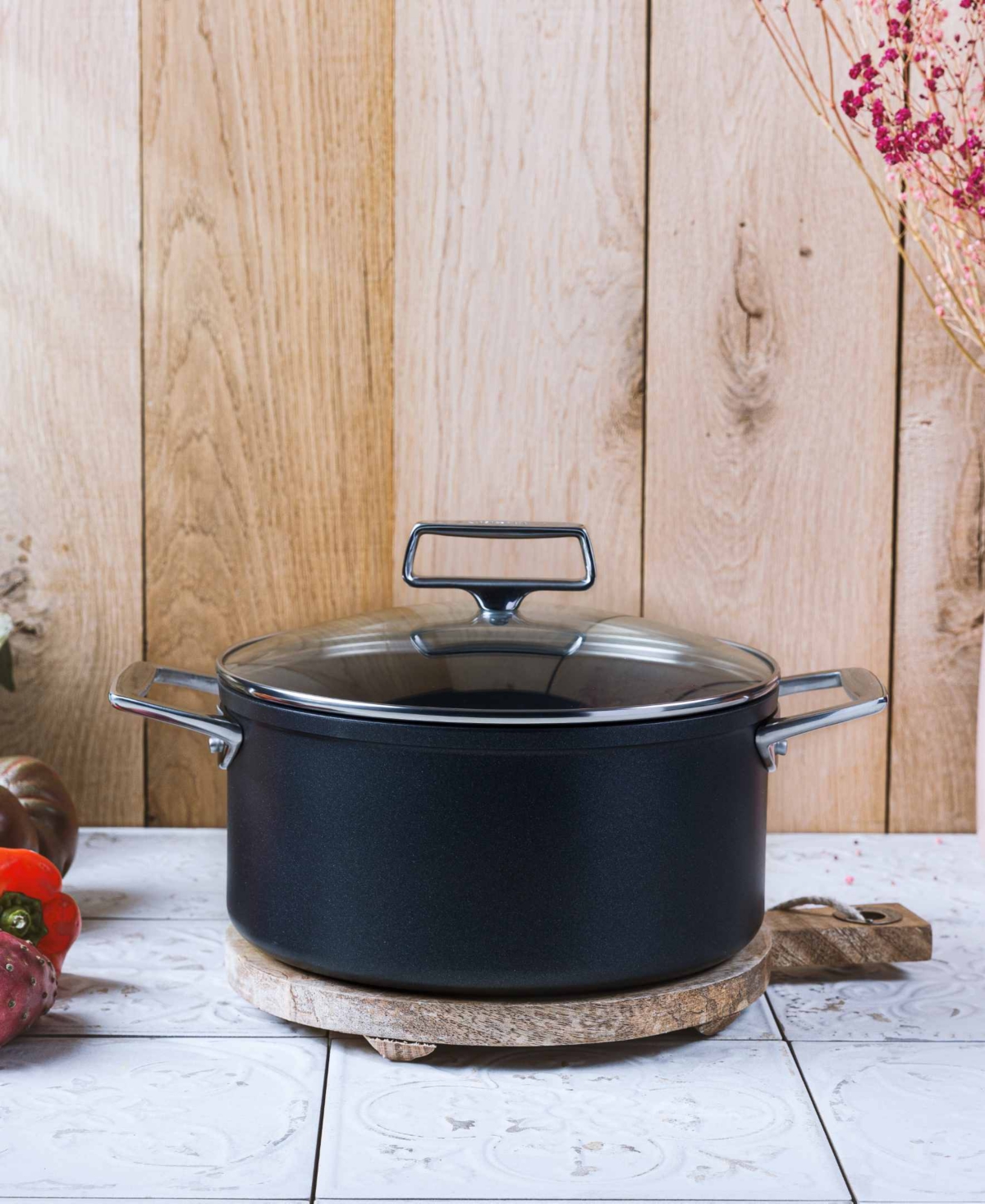 Cristel Castel Pro Ultralu 5.5-qt. Nonstick Stewpot With Lid In No Color