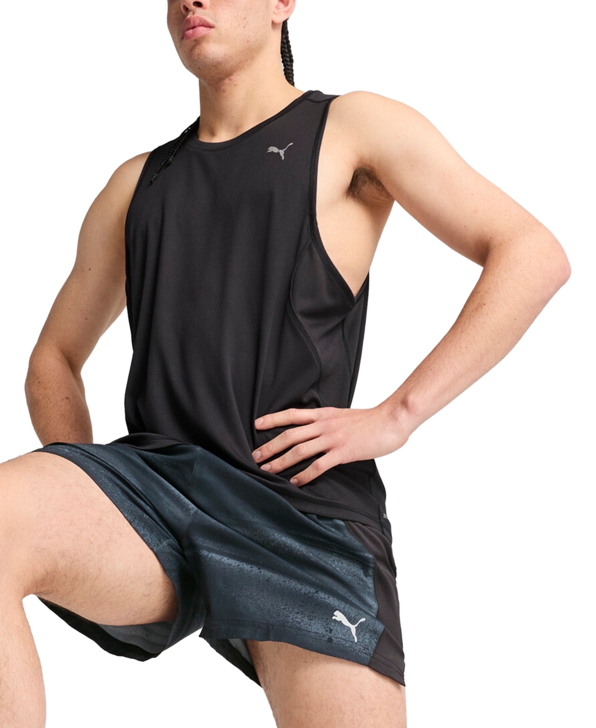 Puma Men's Run Velocity Tank Top In  Black