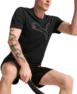 Men's Performance Cat Logo Graphic Training T-Shirt 