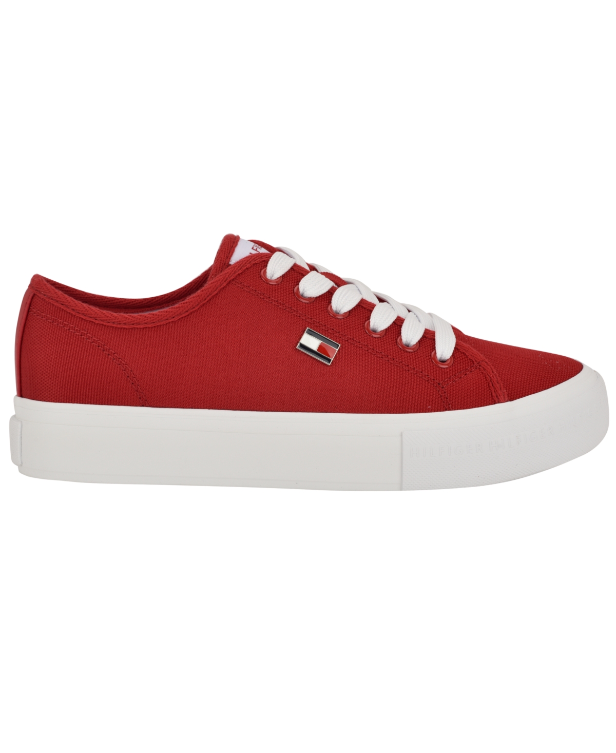 Tommy Hilfiger Women's Aressa Flag Lace-up Sneakers In Red
