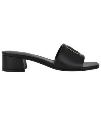 Women's Penni Logo Block Heel Slip-On Sandals