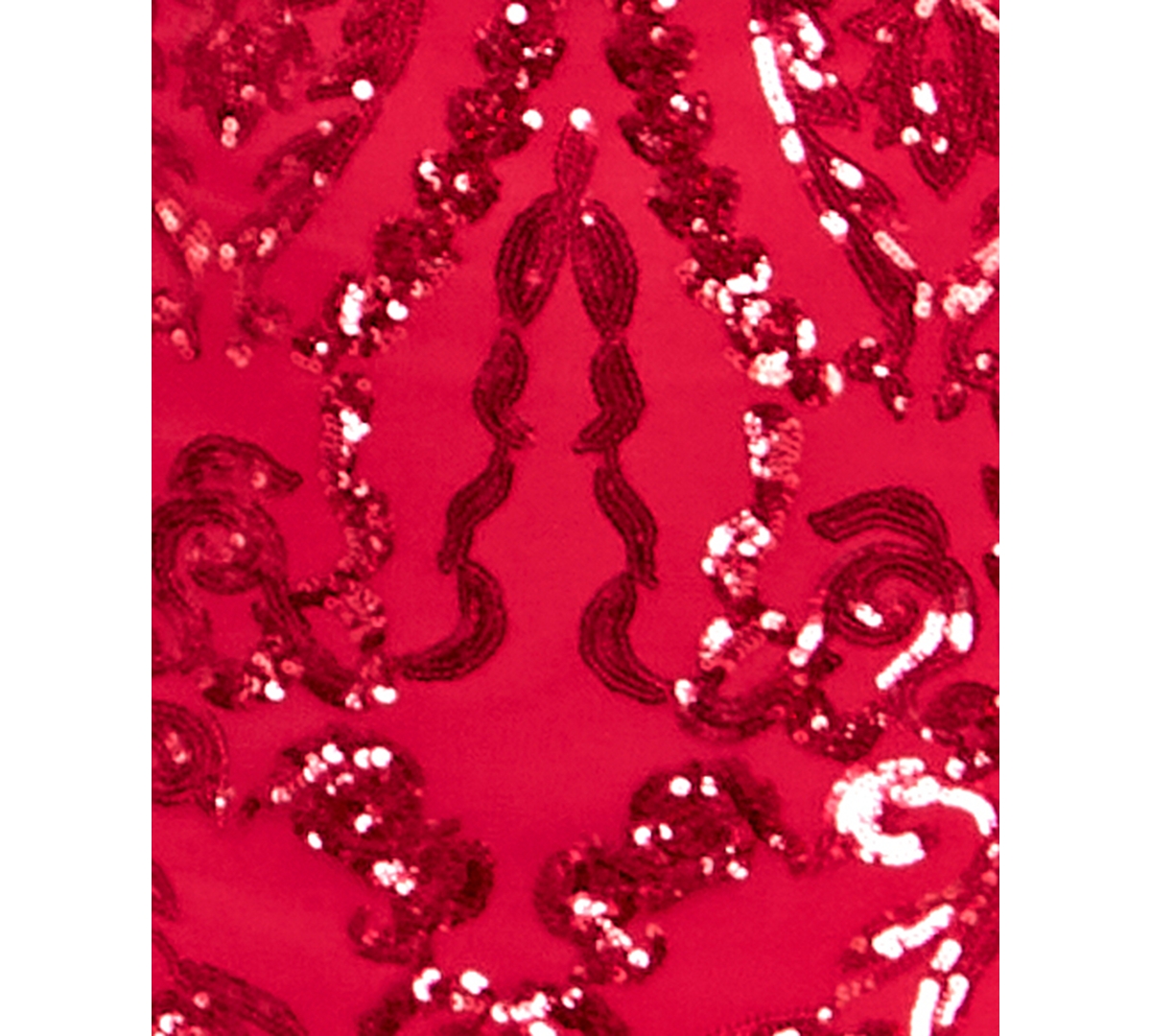 B Darlin Juniors' Sequined Halter-neck Evening Gown, Created For Macy's In Red,red