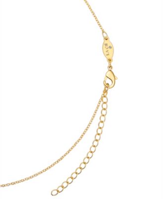 Cubic Zirconia Mickey Mouse Dream Initial Pendant Necklace