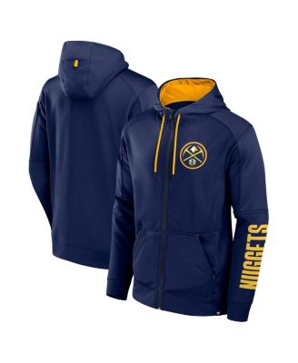Fanatics - Men's Navy Denver Nuggets Baller Defender Performance Full-Zip Hoodie