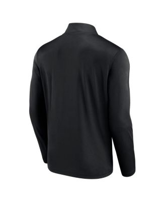 Men's Black Las Vegas Raiders Head-to-Head Quarter-Zip Top
