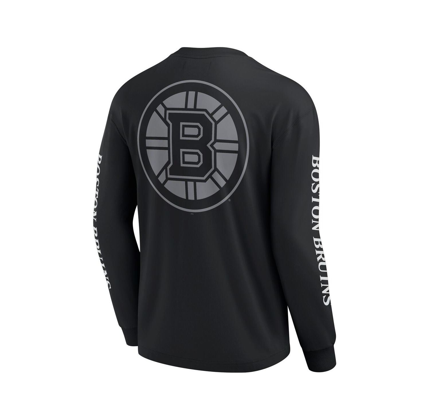 Men's Black Boston Bruins Elements Strive Long Sleeve T-Shirt