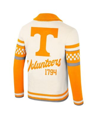 Women's Cream Tennessee Volunteers Wild Collective Button-Up Jacquard Sweater