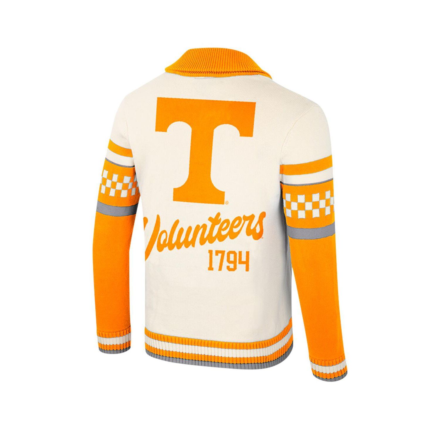 Women's Cream Tennessee Volunteers Wild Collective Button-Up Jacquard Sweater