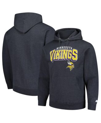 Men's Charcoal Minnesota Vikings Vintage Pullover Hoodie