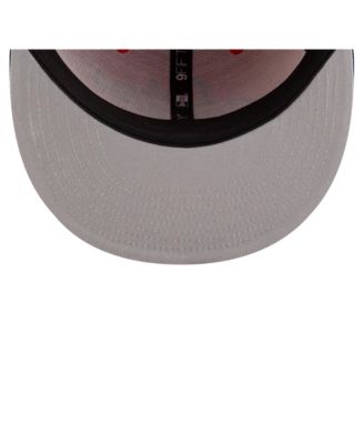 Men's Red/Navy LA Clippers Jersey Hook Statement Edition 9FIFTY Snapback Hat