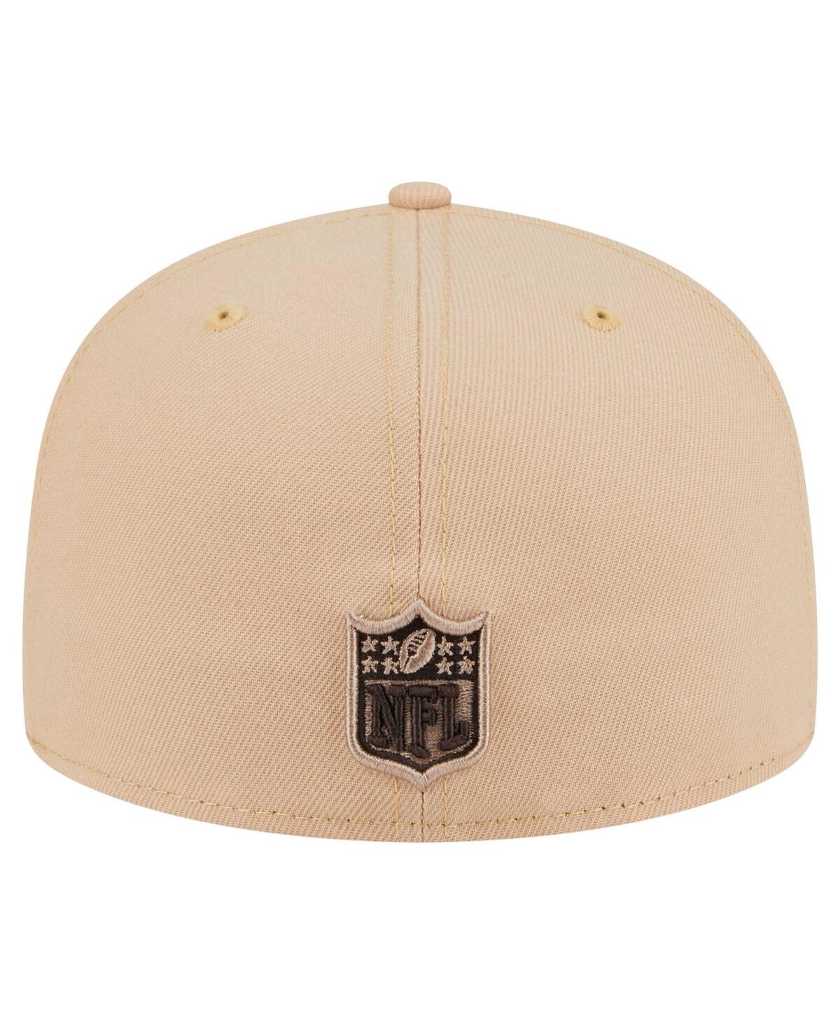 NEW ERA MEN'S TAN LAS VEGAS RAIDERS CANDIED PECAN 59FIFTY FITTED HAT