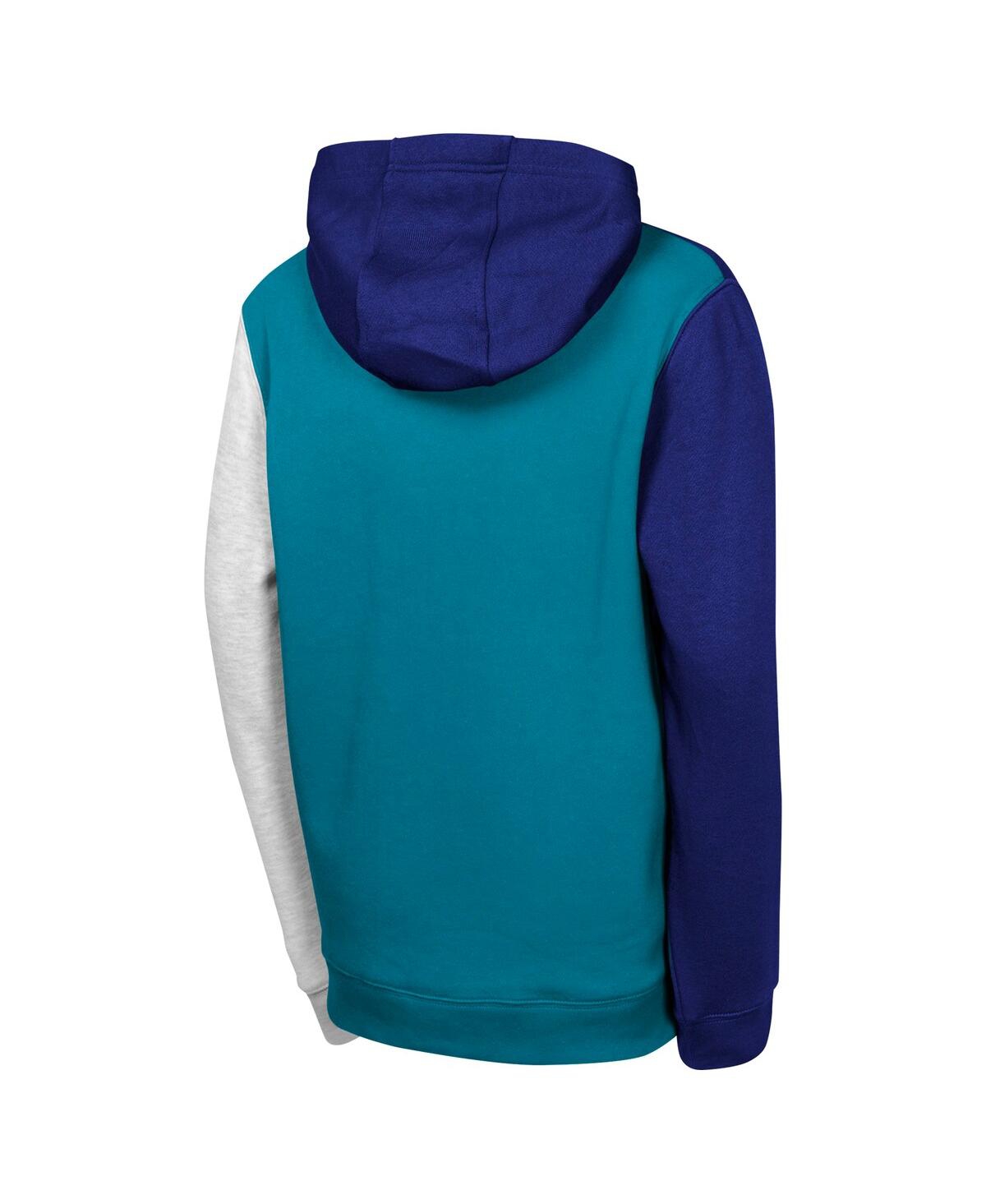 Outerstuff Big Boys And Girls Purple Charlotte Hornets Splash Pullover Hoodie In Purple