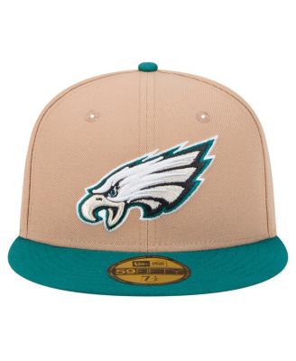 Men's Tan Philadelphia Eagles Logo Main 59FIFTY Fitted Hat