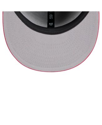 Men's Black Atlanta Braves Shadow Stitch 59FIFTY Fitted Hat