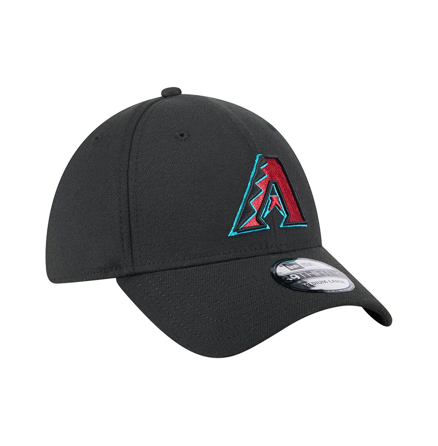 Мужская кепка New Era Black Arizona Diamondbacks Logo 39THIRTY Flex Hat — фото 3
