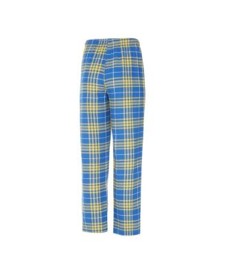 Men's Powder Blue/Gold Los Angeles Chargers Vector T-Shirt Flannel Pants Sleep Set