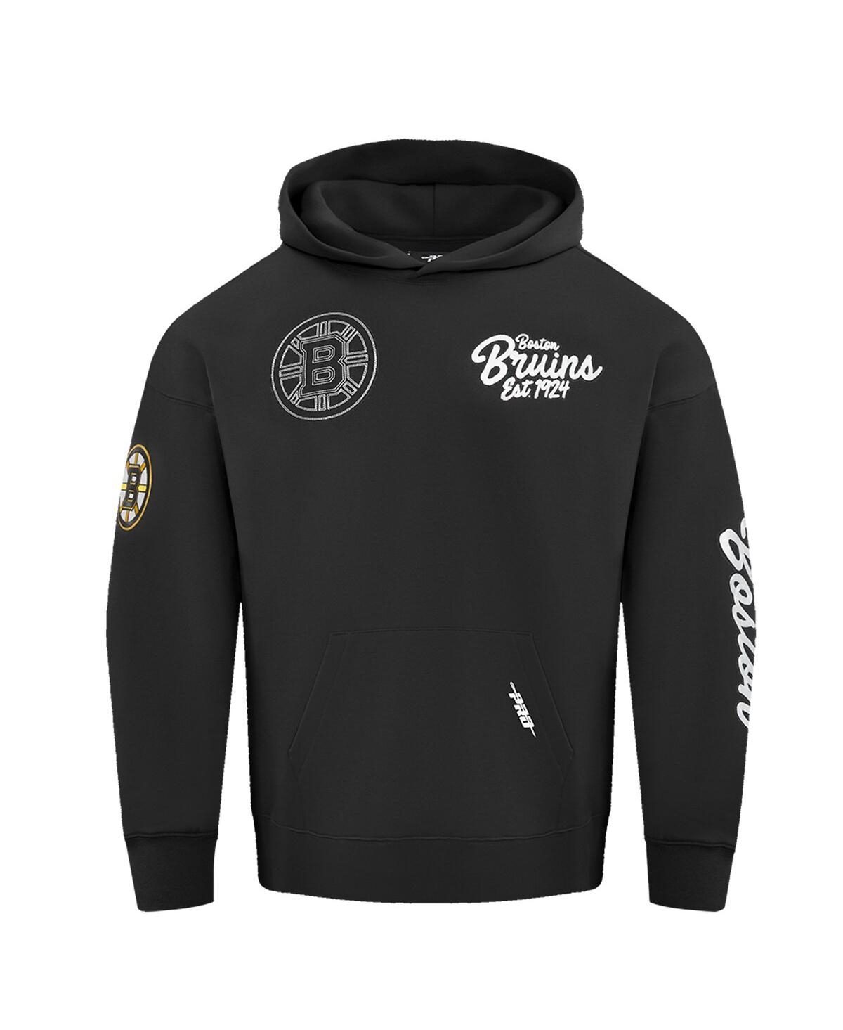 Pro Standard Men's Black Boston Bruins Paint The City Pullover Hoodie In Black