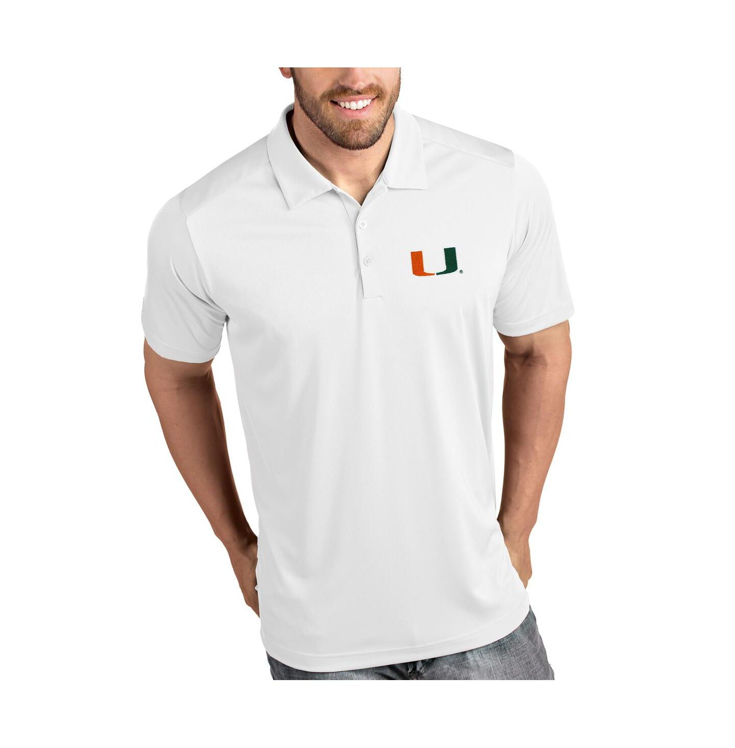 Мужское поло Antigua Miami Hurricanes Tribute Polo — фото 1