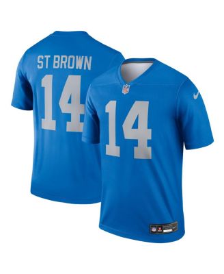 Nike - Men's Amon-Ra St. Brown Blue Detroit Lions Alternate Legend Player Performance Top