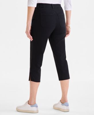 Women's Mid-Rise Comfort Waist Capri Pants