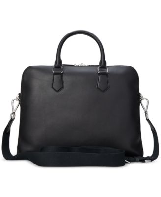 Men's Smooth Leather Commuter Bag
