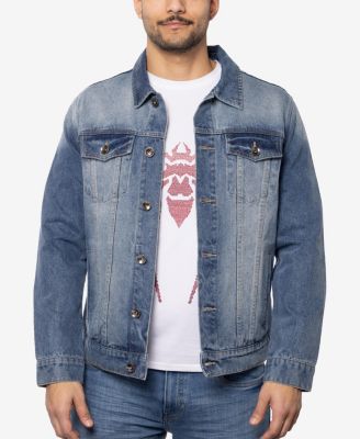 Men's Graphic Rhinestone Denim Jackets