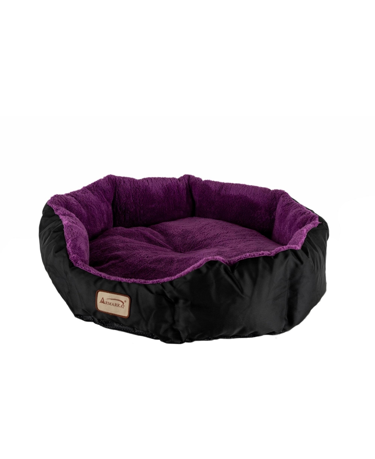 Large, Soft Cat Bed in Purple and Black - C101NH/Zh - Mulberry/black