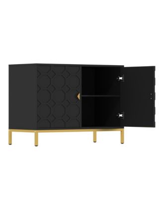 Freestanding Storage Cabinet 2-Door Accent Cabinet