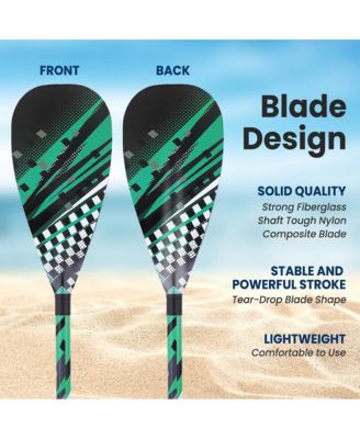 Adjustable 3-Piece SUP Paddle with Carry Bag