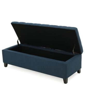 Modern Storage Ottoman, Multipurpose Footstool & Storage Bench