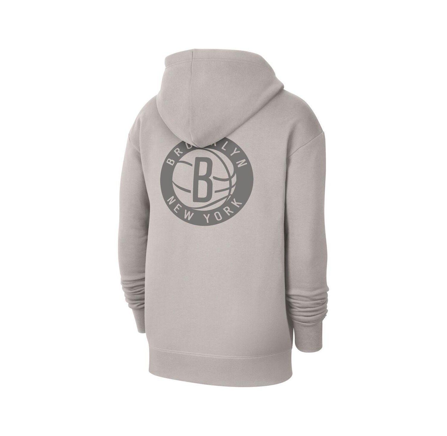 Men's Heather Gray Brooklyn Nets Courtside Statement Edition Pullover Hoodie