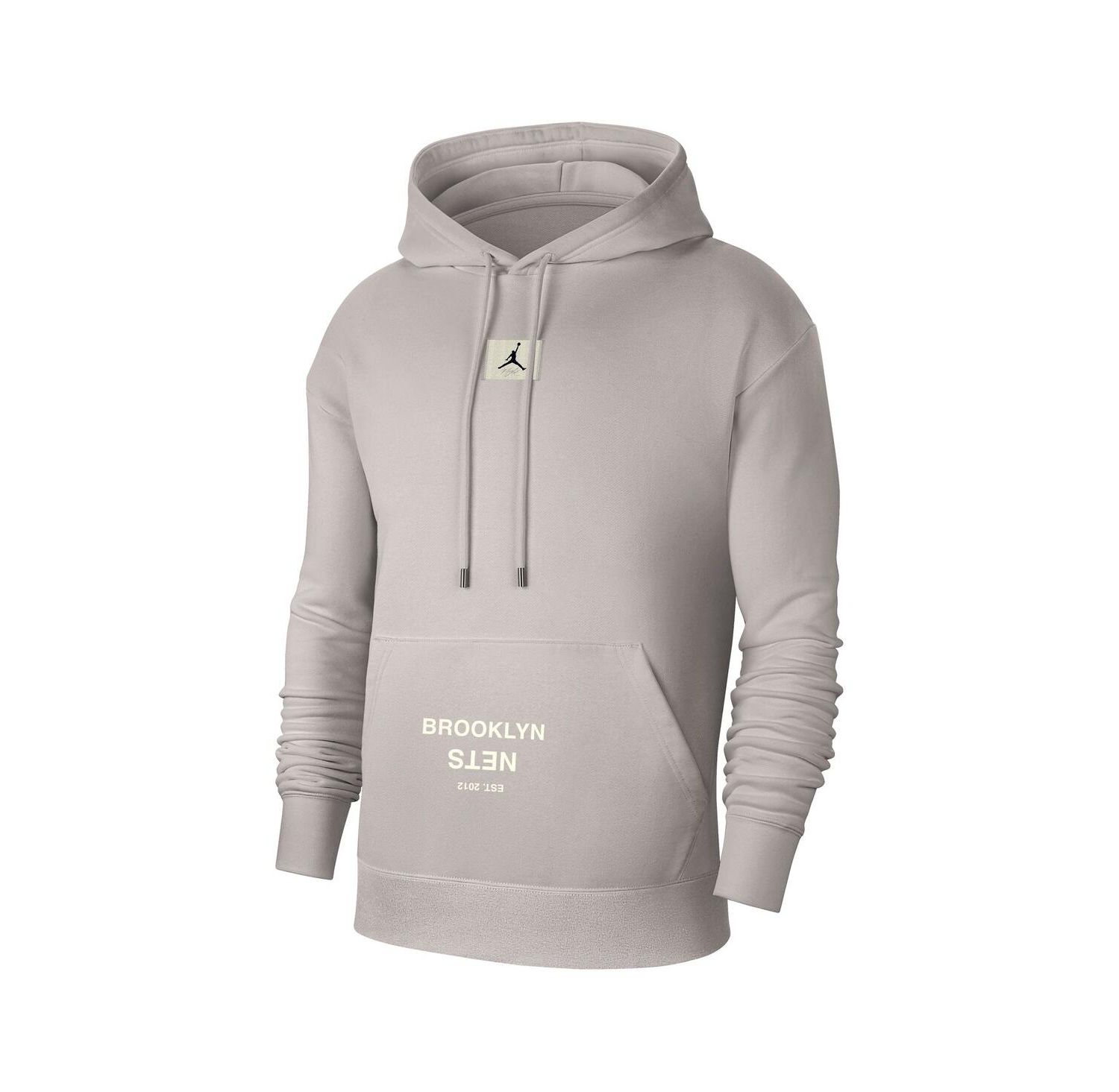 Men's Heather Gray Brooklyn Nets Courtside Statement Edition Pullover Hoodie