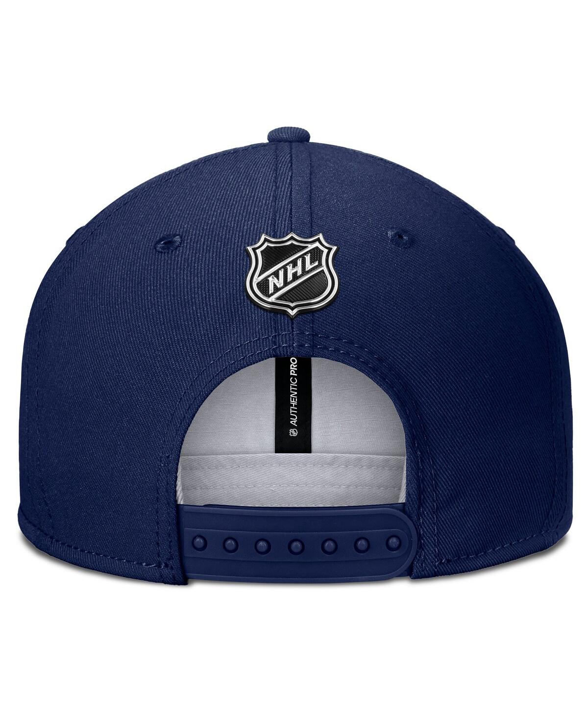 Fanatics Men's Navy New York Rangers Authentic Pro Rink Snapback Hat In Navy
