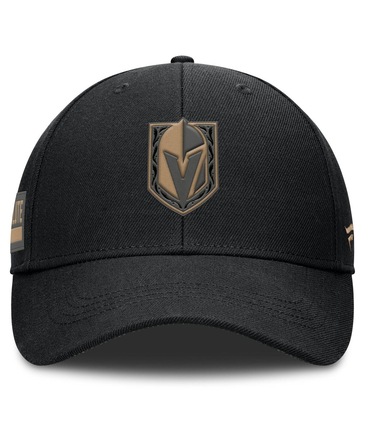 Fanatics Men's Black Vegas Golden Knights Authentic Pro Military Appreciation Adjustable Hat