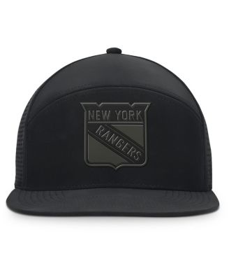 Men's Black New York Rangers Front Office Adjustable Hat