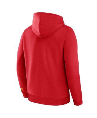 Men's Red Kansas City Chiefs Legacy Fleece Pullover Hoodie
