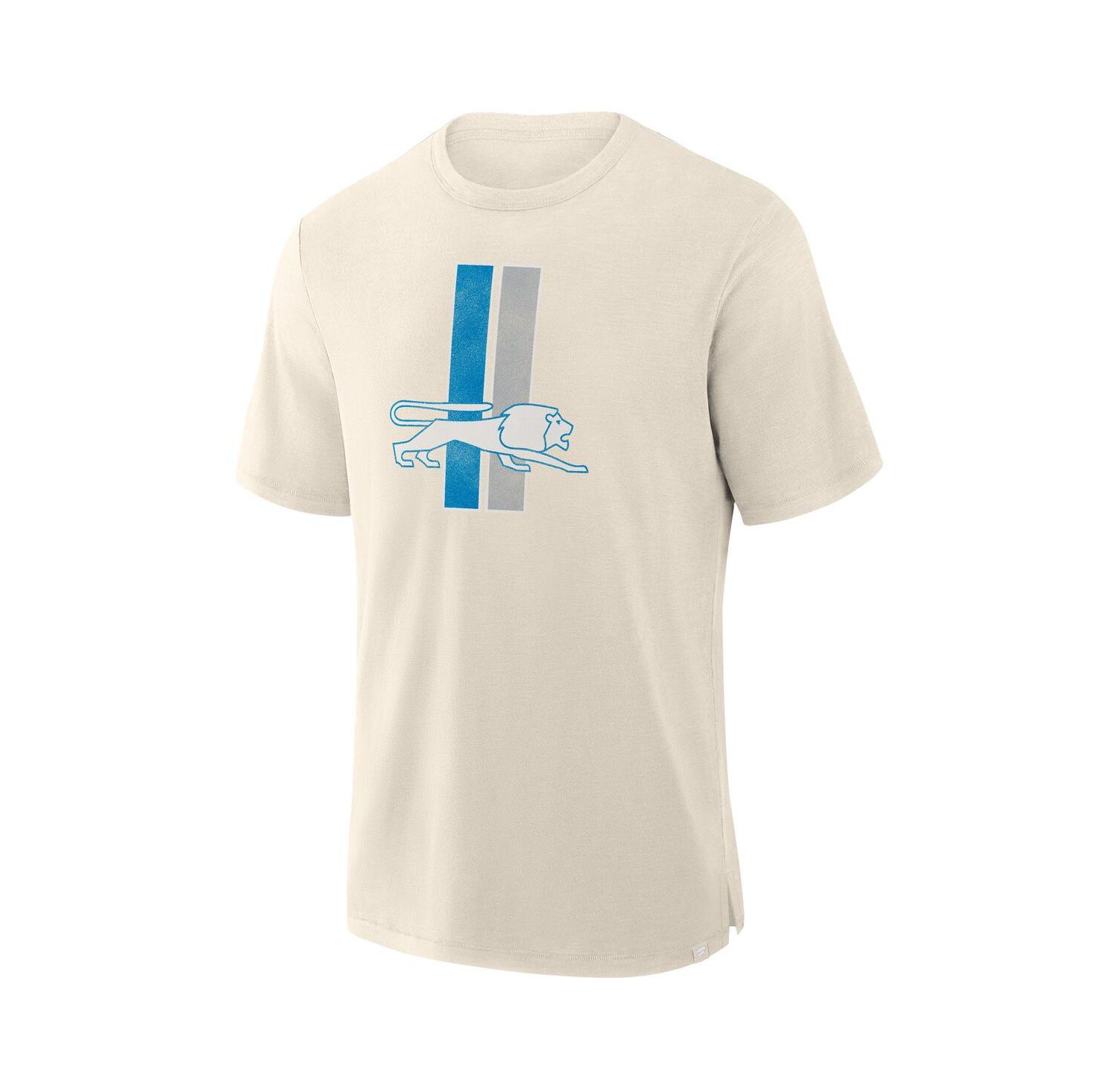 Men's Cream Detroit Lions Slub T-Shirt